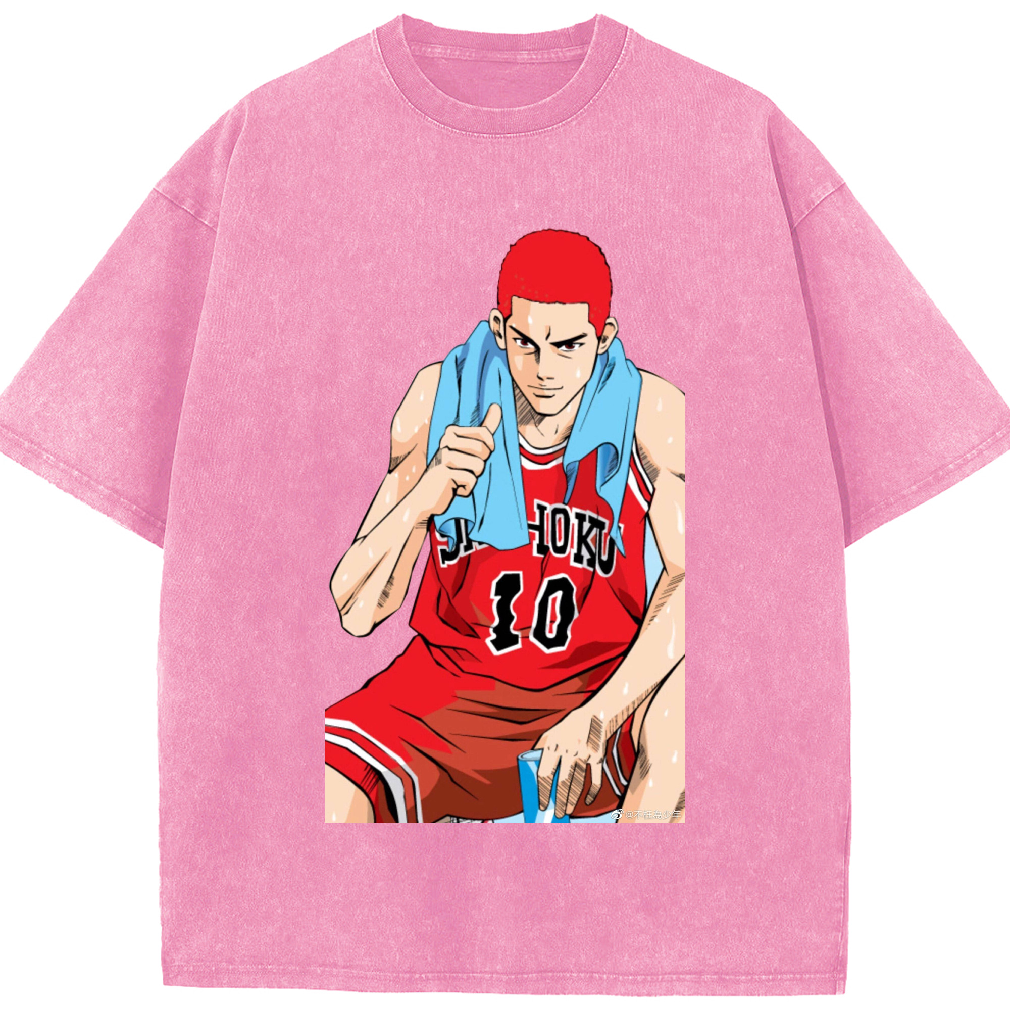 （画像用） SLAM DUNK／スラムダンク 綿100% ヴィンテージ風 半袖Tシャツ（フロントプリント）